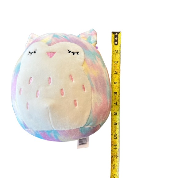 Squishmallows Original 8” Lesedi the Owl Pastel Tie Dye Rainbow  2021 - Picture 5 of 5